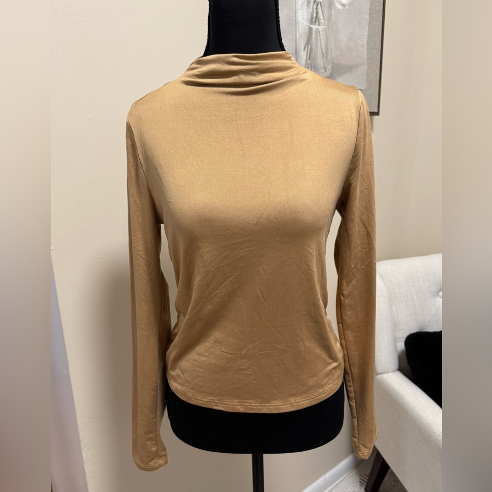 Tan Long Sleeve Top